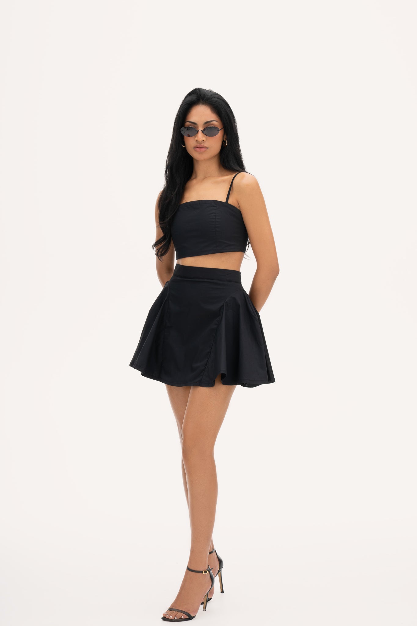 Rosina mini skirt black