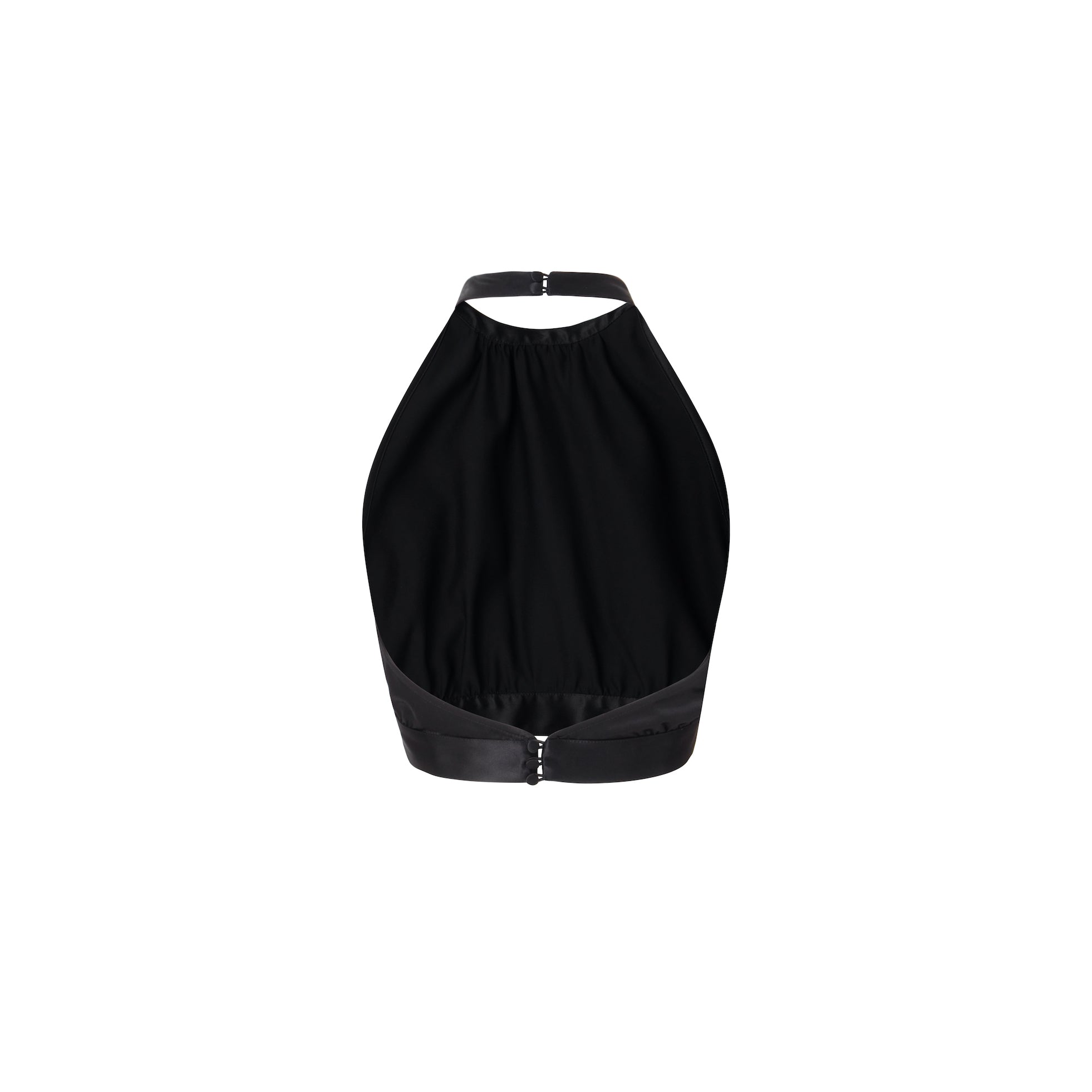 Mandibreeze resort wear festive black 100% silk skirt a-line top party rhinestone details partyset svart silkes topp halterneck